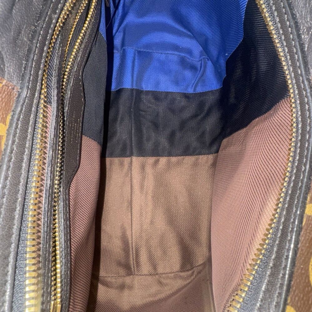Louis Vuitton Marine Monogram Tri Color Leather Canvas Ltd Edition Blocks Tote - Picture 13 of 16